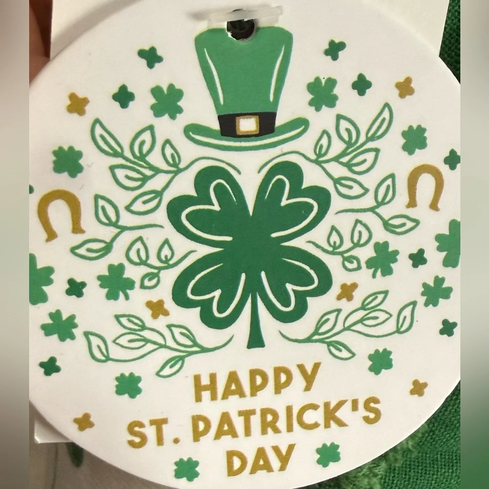 Happy St. Patrick’s Day Decorative Throw Pillow W/ Leprechaun Kitties